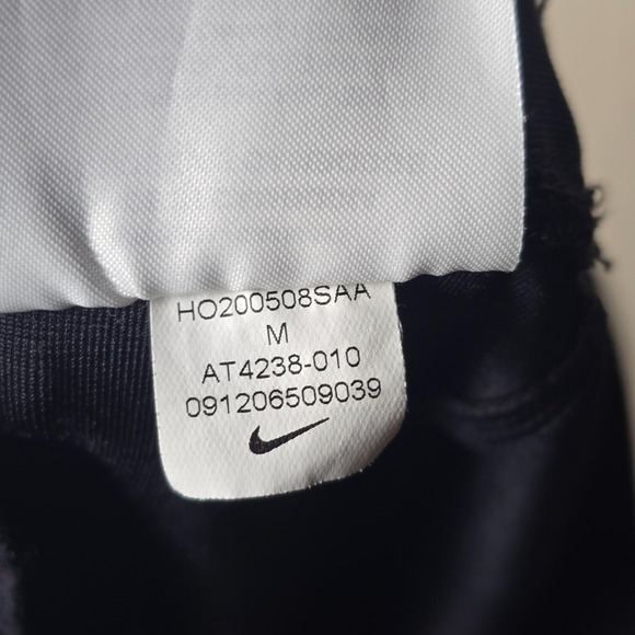 Nike Men's Gym & Training Leggings Size Medium Black with Zippered Ankles - Picture 11 of 13